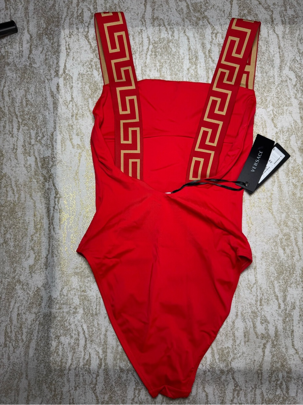 Versace Red One-Piece Swimsuit - Picture 6 of 9